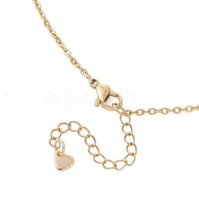 Alloy Bowknot Heart Locket Pendant 304 Stainless Steel Cable Chain Necklaces for Women NJEW-JN05904-1