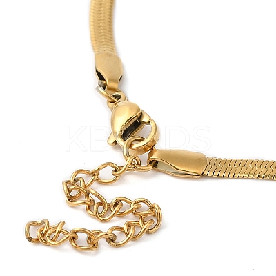 Ion Plating(IP) 304 Stainless Steel Herringbone Chain Bracelet for Men Women BJEW-Q998-01G-1