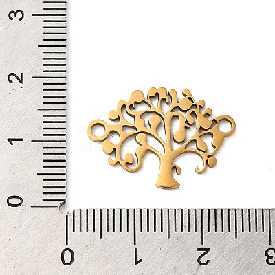 304 Stainless Steel Connector Charms LS-STAS-D013-02C-G-1