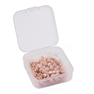 200Pcs 4 Size Brass Spacer Beads KK-LS0001-13RG-1