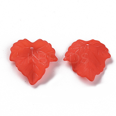 Autumn Theme Transparent Frosted Acrylic Pendants LS-X-PAF002Y-12-1