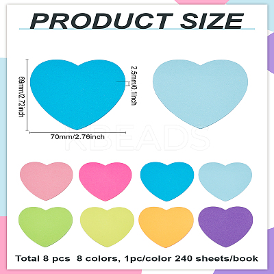 1Set Paper Sticky Note Pads DIY-LP0002-32A-1