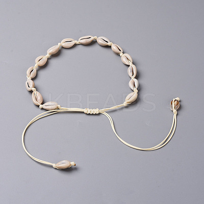 Cowrie Shell Choker Necklaces X-NJEW-JN02388-01-1