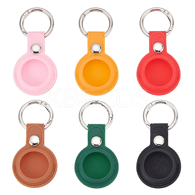 AHADEMAKER 6Pcs 6 Colors Portable TPU Leather Protector Cover AJEW-GA0005-10-1