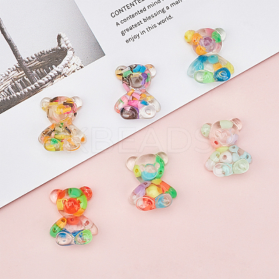 Candy Color Transparent Resin Cabochon RESI-CA0001-05-1