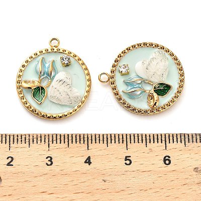 304 Stainless Steel Enamel Pendants STAS-B084-04G-02-1