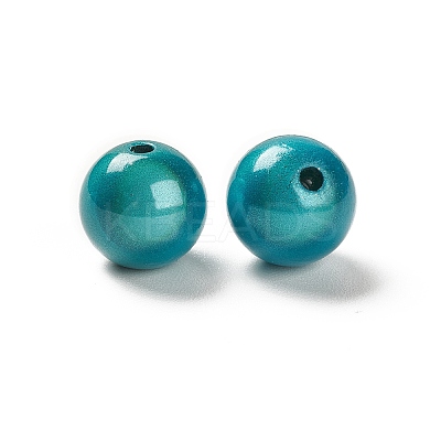 Spray Painted Acrylic Beads MACR-Q154-01A-1