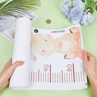 PVC Height Growth Chart Wall Sticker DIY-WH0013-67-1