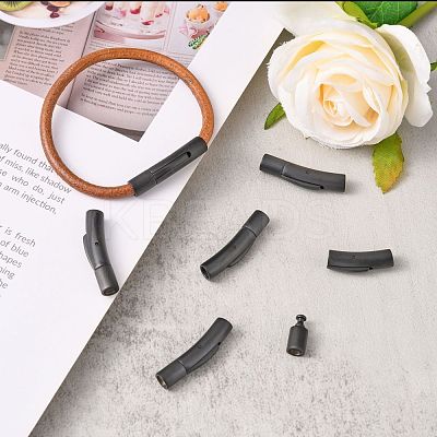 304 Stainless Steel Bayonet Clasps STAS-I013-4mm-MB-1