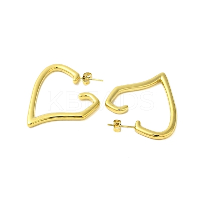 Ion Plating(IP) 304 Stainless Steel Stud Earrings EJEW-H009-01G-06-1