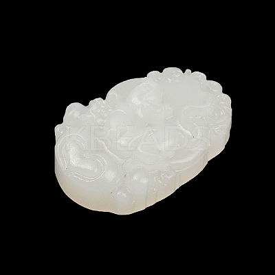 Natural White Jade Carved Pendants LS-G-S384-01A-1