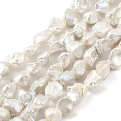Baroque Natural Keshi Pearl Beads Strands PEAR-B004-12A-01A-1