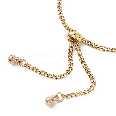 2.5MM 304 Stainless Steel Curb Chain Slider Bracelet Making AJEW-JB01454-1