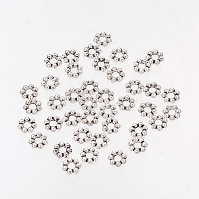 Tibetan Style Alloy Daisy Spacer Beads A61-1