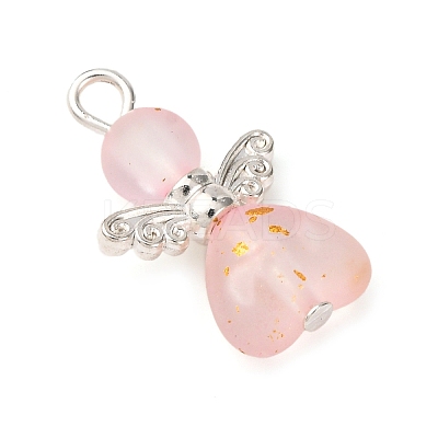 Frosted Transparent Acrylic Pendants PALLOY-JF04203-01-1