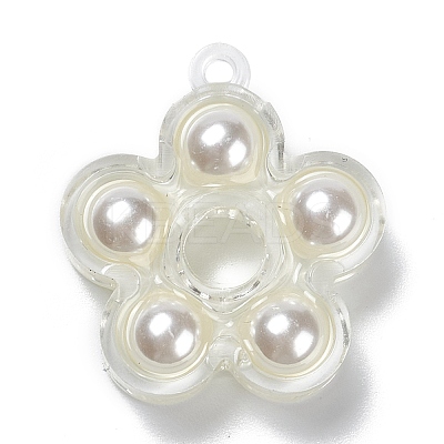 (Defective Closeout Sale: Yellowing) Transparent Acrylic Pendants TACR-XCP0001-05-1