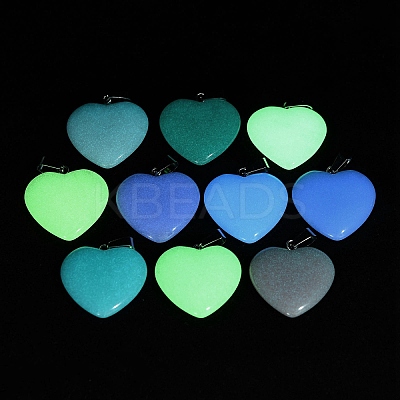 Synthetic Noctilucent Stone/Luminous Stone Pendants G-Z054-05C-1