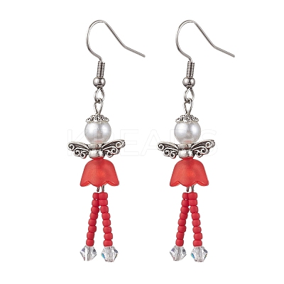 304 Stainless Steel Fairy Dangle Earrings EJEW-MZ00129-03-1