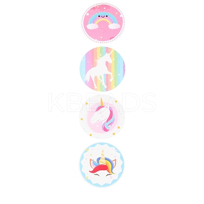 8 Styles Horse Paper Stickers DIY-L051-008-1