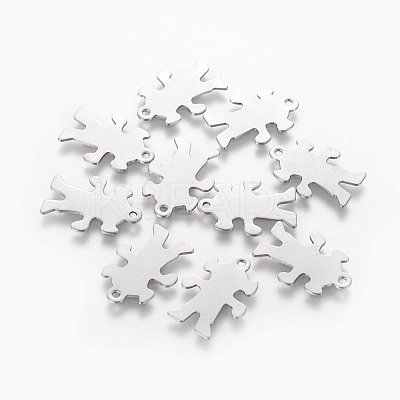 Tarnish Resistant 201 Stainless Steel Pendants STAS-L233-030P-1