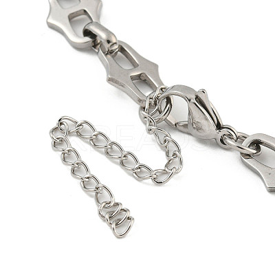 Non-Tarnish 304 Stainless Steel Link Chains Bracelets for Men & Women LS-BJEW-D042-12P-1