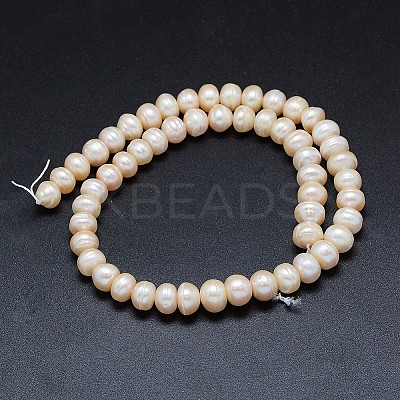 Natural Cultured Freshwater Pearl Beads Strands PEAR-G004-08-01-1