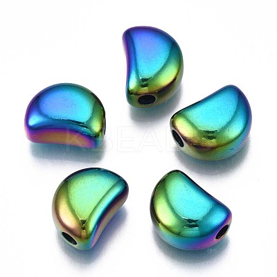 Rack Plating Rainbow Color 304 Stainless Steel Beads STAS-S119-083-1