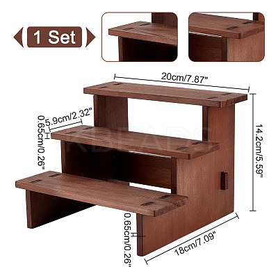 3-Tier Wood Model Toy Display Riser ODIS-WH0329-68B-1
