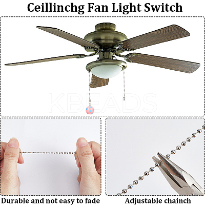 7Pcs Football Resin Charms Ceiling Fan Pull Chain Extenders PALLOY-CP00005-1