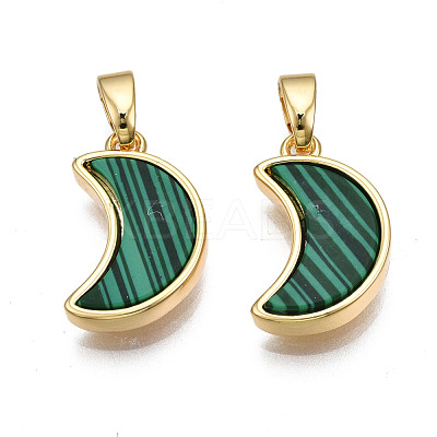 Real 18K Gold Plated Brass Pendants KK-N233-170A-01D-1