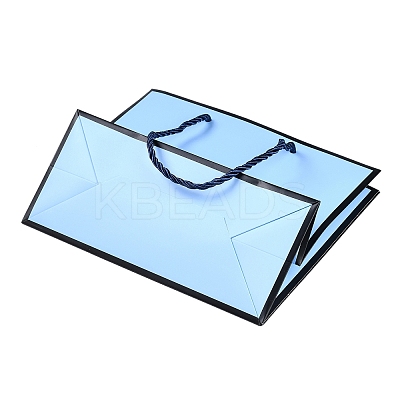 Rectangle Paper Bags with Rope Handles CARB-L011-02B-03-1