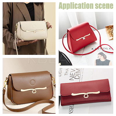 Zinc Alloy Bag Cover Edge Decoration Clasps FIND-WH0036-17KCG-1
