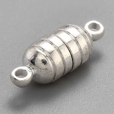 Brass Magnetic Clasps with Loops KK-O134-13S-1