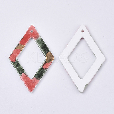 Handmade Porcelain Big Pendants X-PORC-S501-012A-1