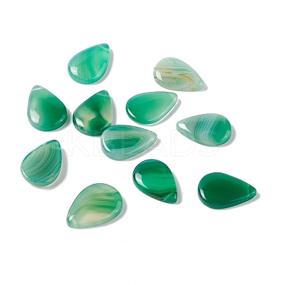 Natural Green Agate Pendants G-B030-14-1