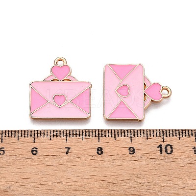 Valentine's Day Theme Alloy Enamel Pendants ENAM-T020-50J-02-1