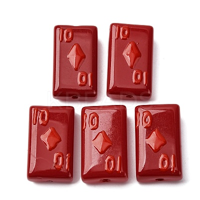 Baking Paint Glass Enamel Beads LAMP-Q045-07I-1