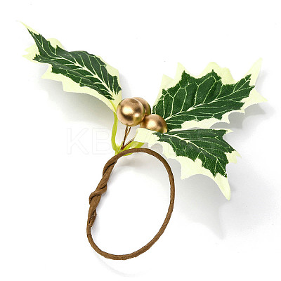 Christmas Theme Iron Napkin Rings AJEW-G062-01D-1
