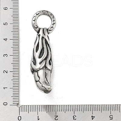 304 Stainless Steel Big Pendants STAS-M336-04AS-1