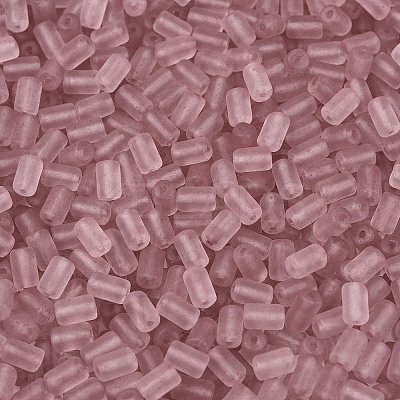 FGB Frosted Transparent Glass Seed Beads SEED-N013-05A-06-1
