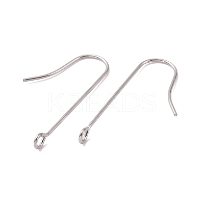 Tarnish Resistant 316 Surgical Stainless Steel Earring Hooks STAS-E027-01B-P-1