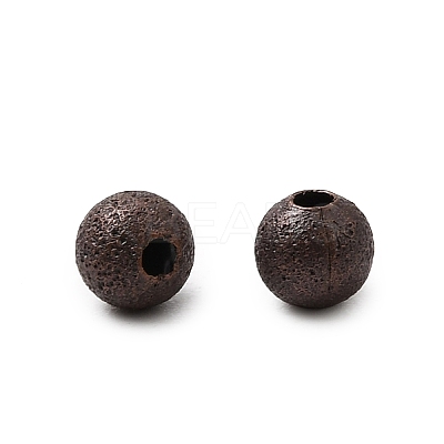 Brass Textured Beads EC247-NFR-1