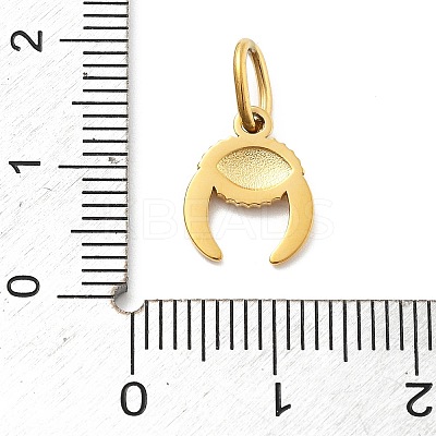 304 Stainless Steel Enamel Pendants STAS-L283-44G-1