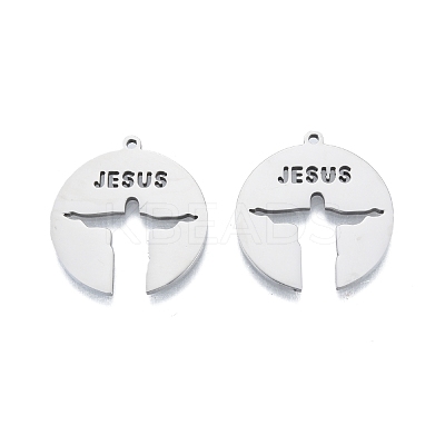 Non-Tarnish 201 Stainless Steel Pendant STAS-B027-18P-1