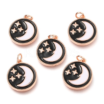 Brass Micro Pave Clear Cubic Zirconia Pendants ZIRC-B0004-10-1