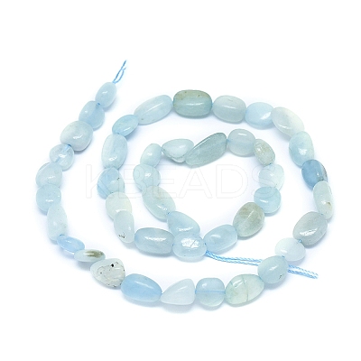 Natural Aquamarine Beads Strands X-G-D0004-A02-04-1