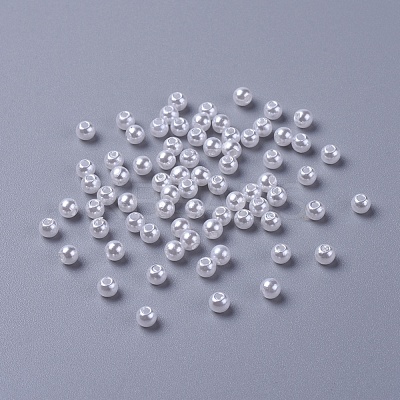 Imitated Pearl Acrylic Beads X-PACR-4D-1-1