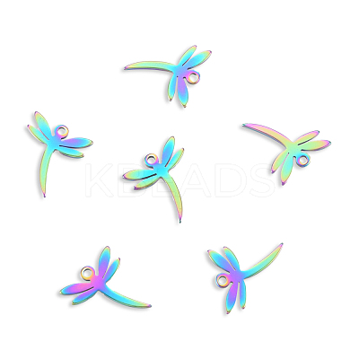Ion Plating(IP) 201 Stainless Steel Charms STAS-N098-129M-1