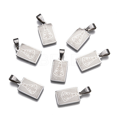 Non-Tarnish 304 Stainless Steel Pendants STAS-M245-22P-1