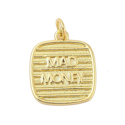 Real 18K Gold Plated Rack Plating Brass Pendants KK-Z074-68G-1